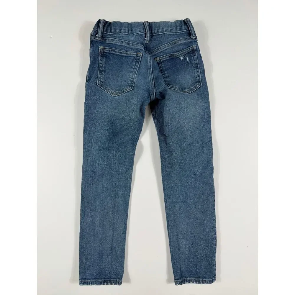 Gap Kids Distressed Pull-On Skinny Jeans Medium Wash Size 8 Slim